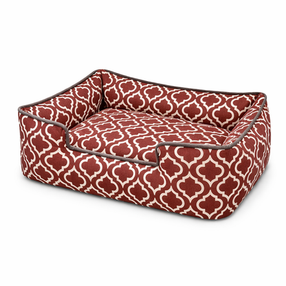 Dog Bed with Raised Edges and Removable Cushion