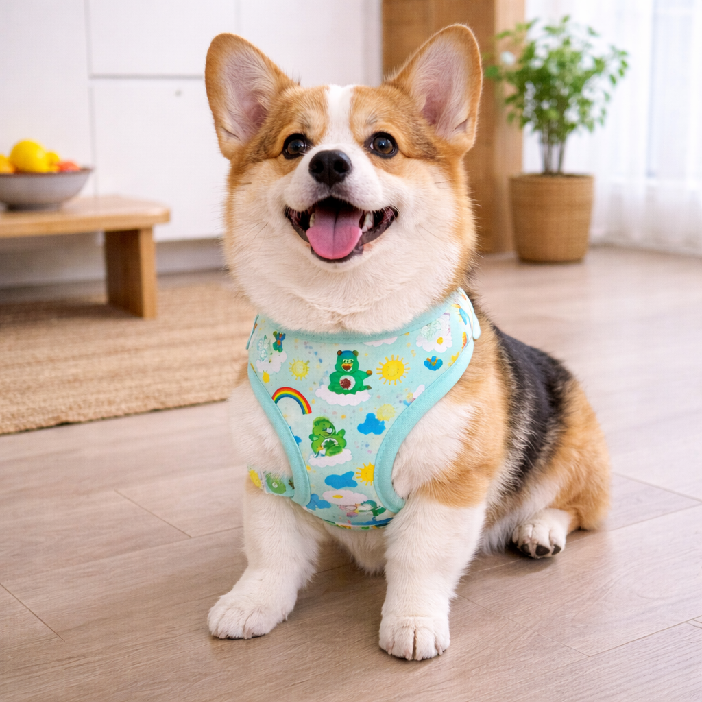 Dog Rainbow Bear Adjustable Harness | Multi Colour