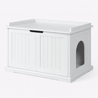 Litter Box Furniture for Indoor | White