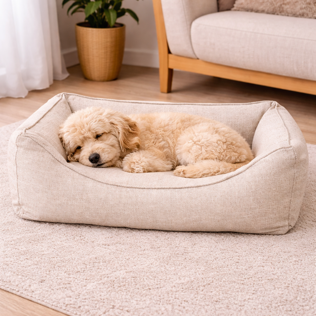 Dog Cushion Bed | Ivory