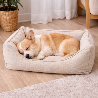 Dog Cushion Bed | Ivory