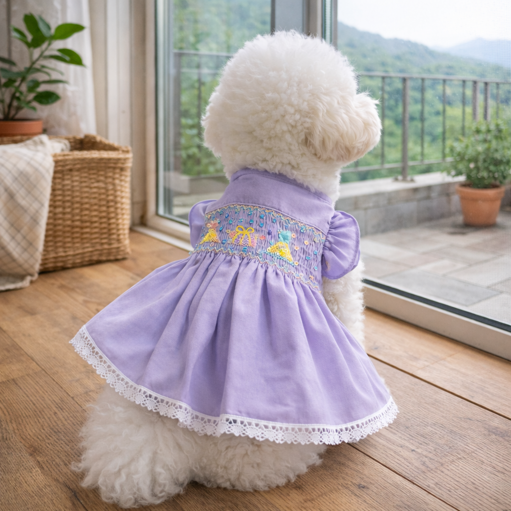 Dog Birthday Smocked Dress | Party Style