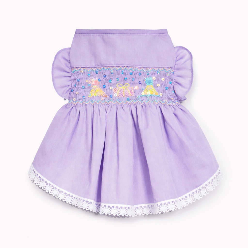 Dog Birthday Smocked Dress | Party Style