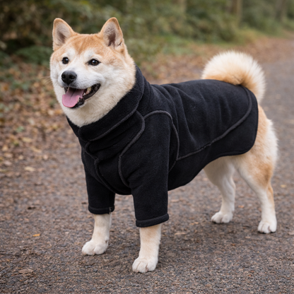 Dog Turtleneck Pullover | Black