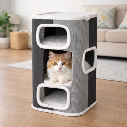 Katten Krabmeubel Met Drie Niveaus