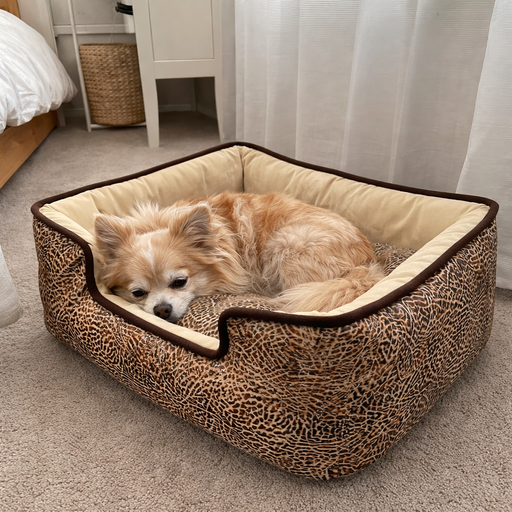 Reversible Dog Bed with Raised Edges