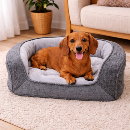 Dog Cushion Bed | Grey