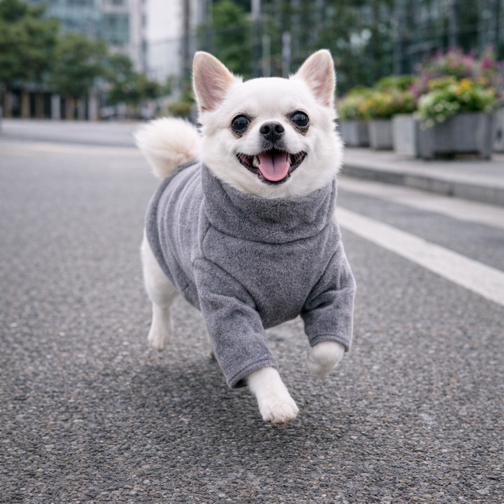 Dog Stretch Onesie | Grey