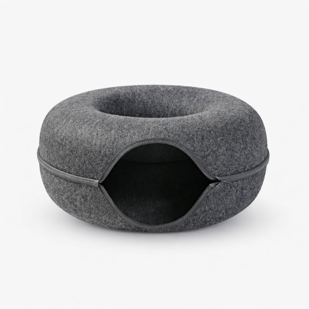 2-in-1 Slaapmand Met Tunnel Voor Huisdieren