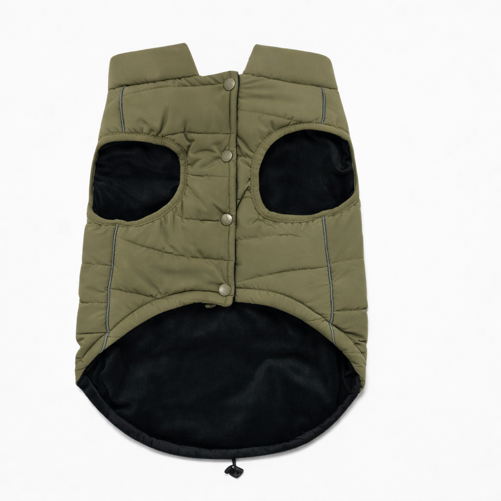 Olive Green Dog Vest for Fresh Days