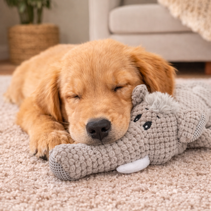 Plush Elephant Toy with Squeaker for Dogs