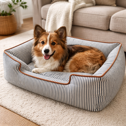 Rechthoekig Hondenbed Met Verhoogde Zijkanten