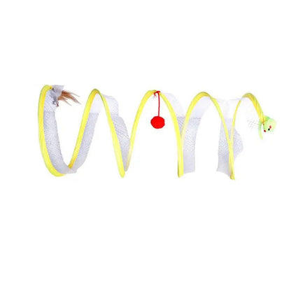 Spiraalvormig Speeltje Interactieve Kattentunnel Spiraalvormig Speelgoed Voor Katten