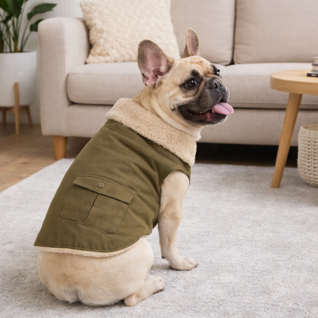 Green Outdoor Jacket for Dogs