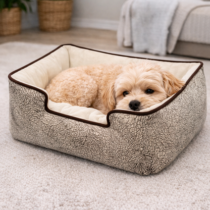 Reversible Dog Bed with Raised Edges