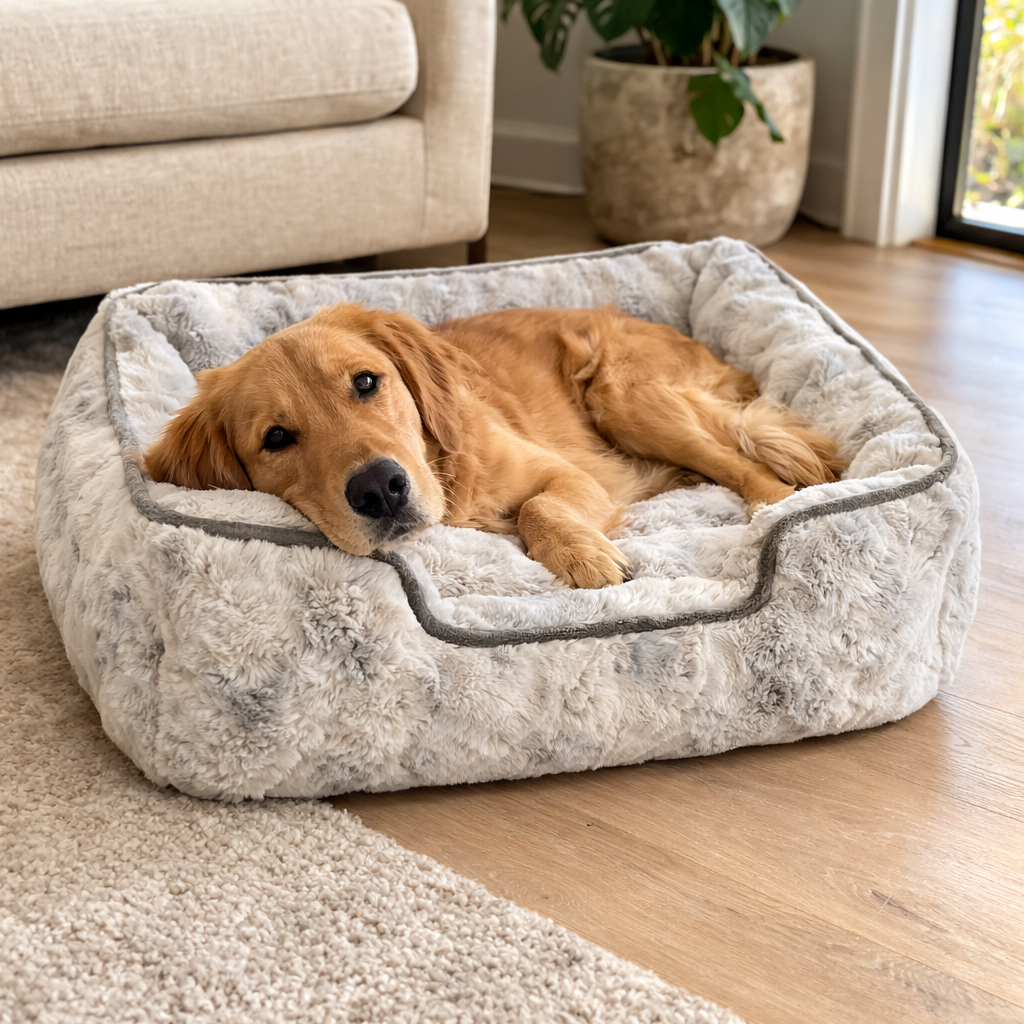 Lounge Bed for Dogs with Raised Edges