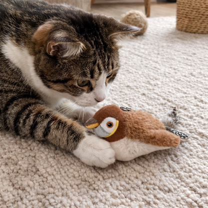 Realistic Flapping Bird Toy for Cats