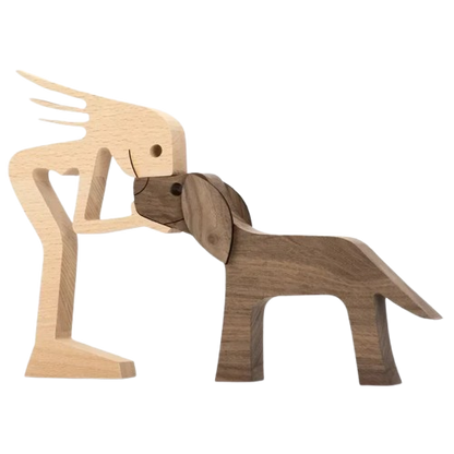 Handgemaakt Houten Beeldje Gepersonaliseerd Cadeau Voor Dierenliefhebbers