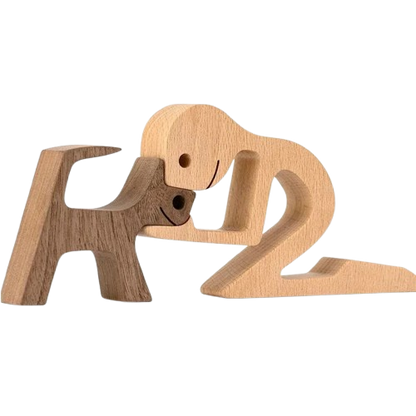Handgemaakt Houten Beeldje Gepersonaliseerd Cadeau Voor Dierenliefhebbers