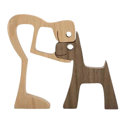 Handgemaakt Houten Beeldje Gepersonaliseerd Cadeau Voor Dierenliefhebbers