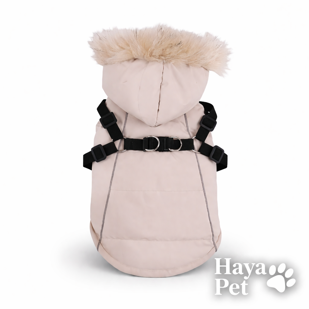 Warme Hondenjas Met Geïntegreerd Harnas