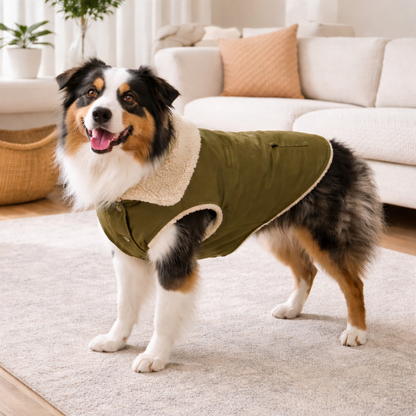 Green Outdoor Jacket for Dogs